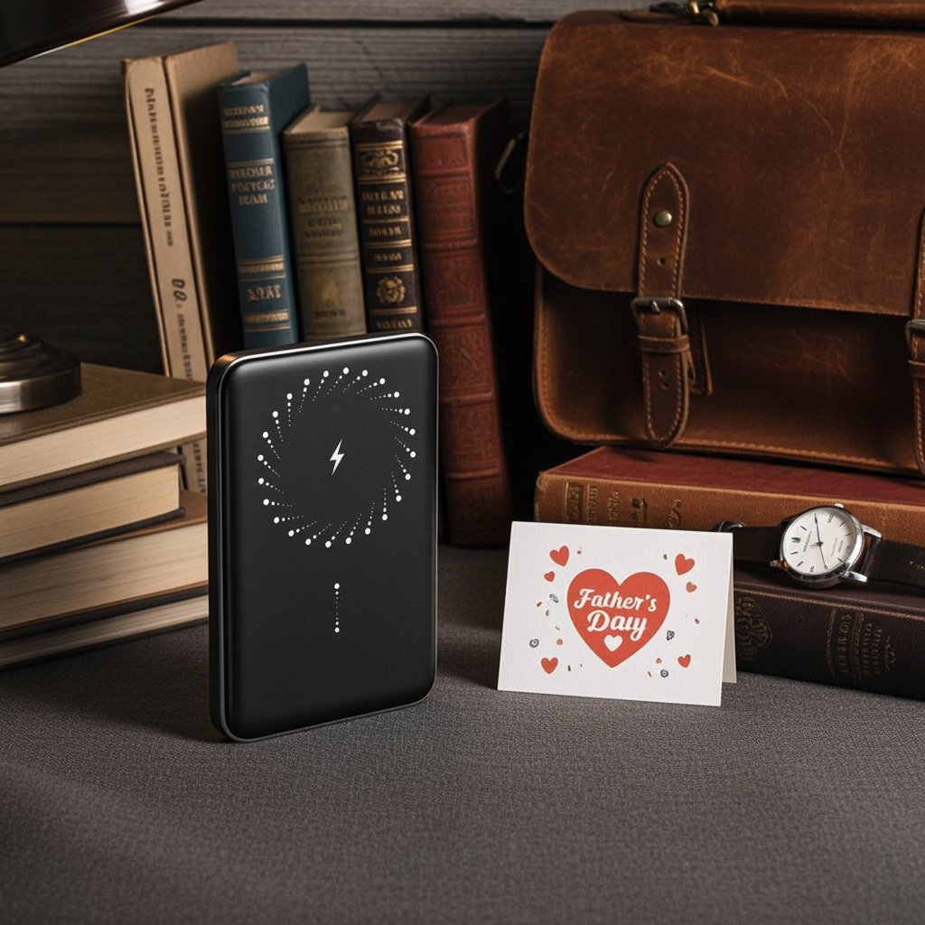 3-in-1 MagSafe Magnetic Wireless Power Bank – 10,000mAh Alloy