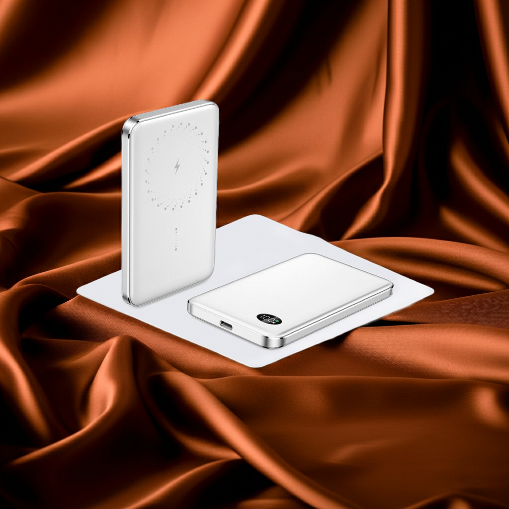 3-in-1 MagSafe Magnetic Wireless Power Bank – 10,000mAh Alloy