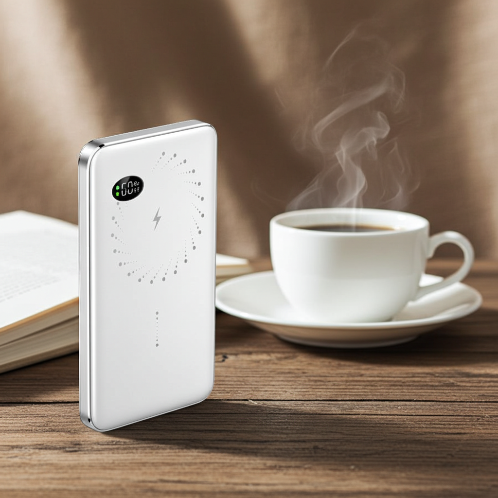 3-in-1 MagSafe Magnetic Wireless Power Bank – 10,000mAh Alloy