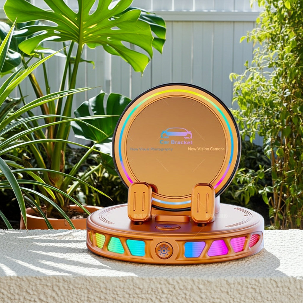 Iridescent RGB Ambient Light Car Wireless Charging Stand