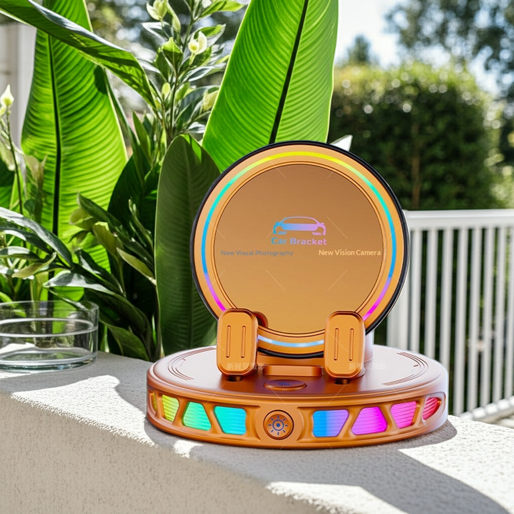 Iridescent RGB Ambient Light Car Wireless Charging Stand